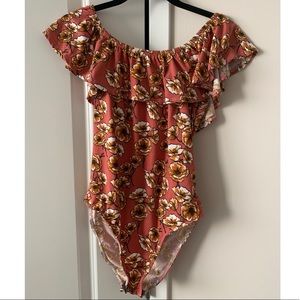 Off the shoulder body suit